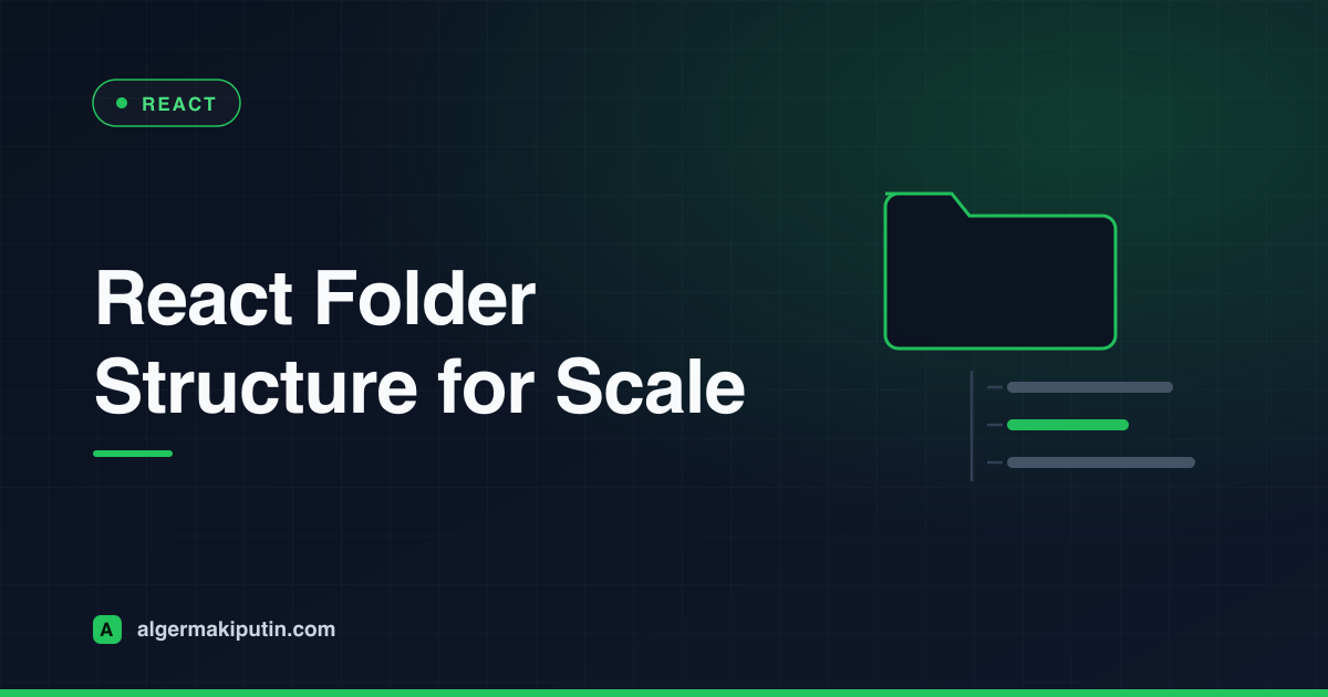 React Folder Structure for Scalable Applications