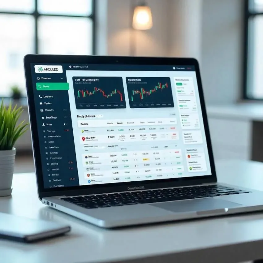 Hero Journals trading analytics dashboard with performance charts